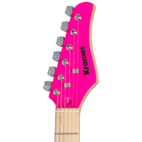 Guitarra Kramer Focus VT-211S Hot Pink – detalle de la pala y clavijas