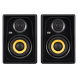 Par de monitores KRK Kreate 3 negros, vista frontal