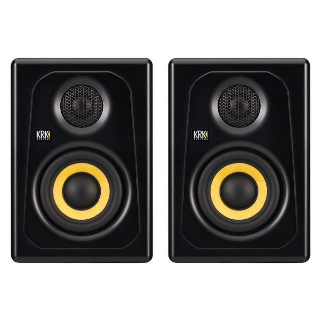 Par de monitores KRK Kreate 3 negros, vista frontal