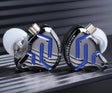 Audífonos in-ear KZ ZSN Pro 2 azules, vista principal centrada