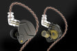 Audífonos in-ear KZ ZSN Pro grises, vista principal centrada
