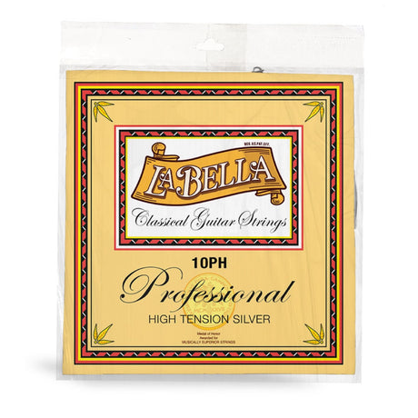 Juego de cuerdas La Bella 10PH Professional High Tension Silver para guitarra clásica