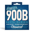 Cuerdas La Bella 900B Elite de nylon negro y Golden Alloy pulido para guitarra clásica