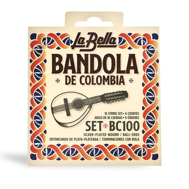 Juego La Bella BC100 de 16 cuerdas para bandola colombiana