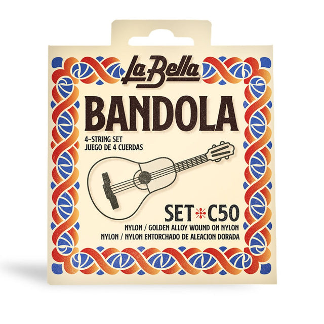 Empaque oficial de cuerdas La Bella C50 para bandola