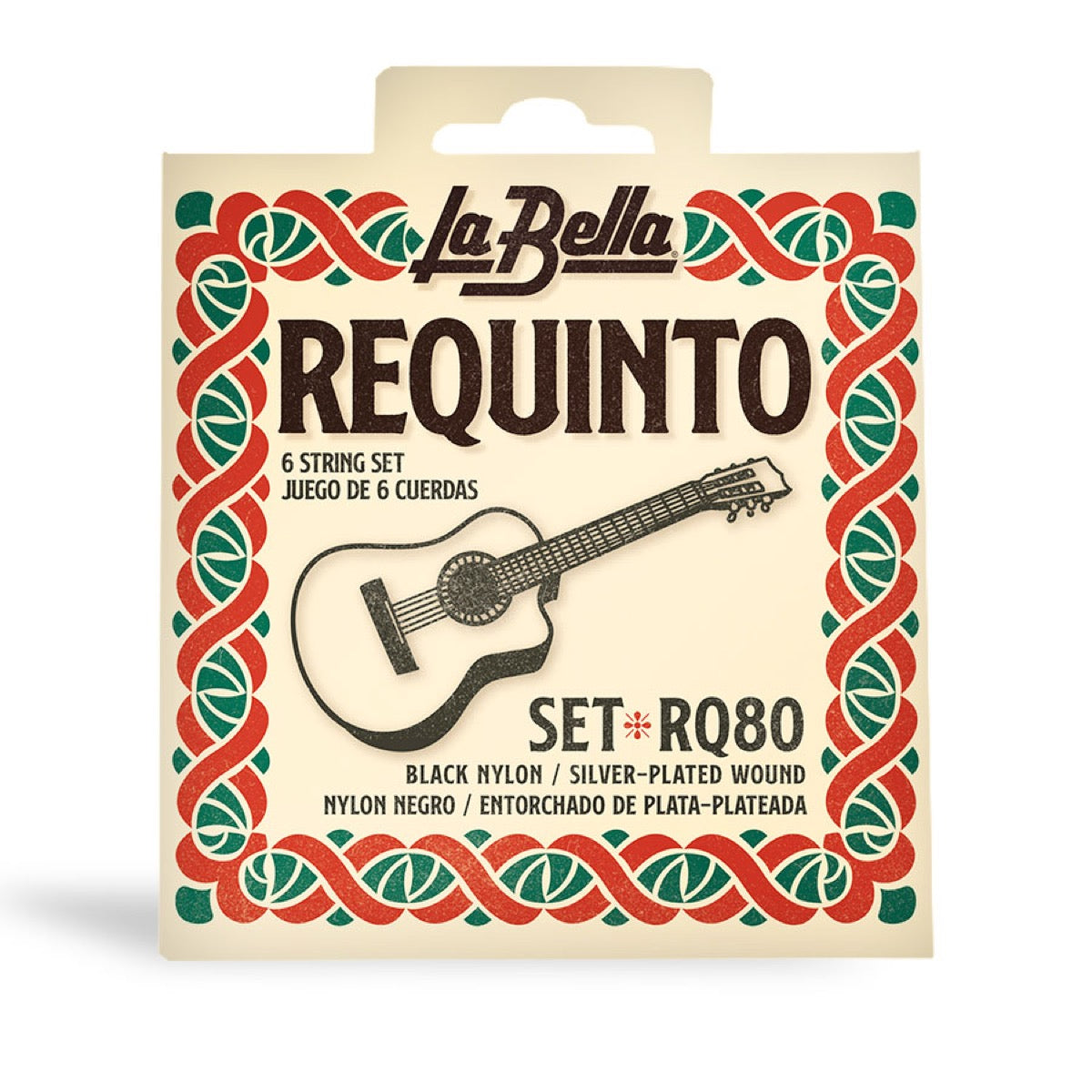 Cuerdas La Bella RQ80 de nylon negro para requinto