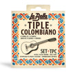 Juego de doce cuerdas La Bella TPC para tiple colombiano