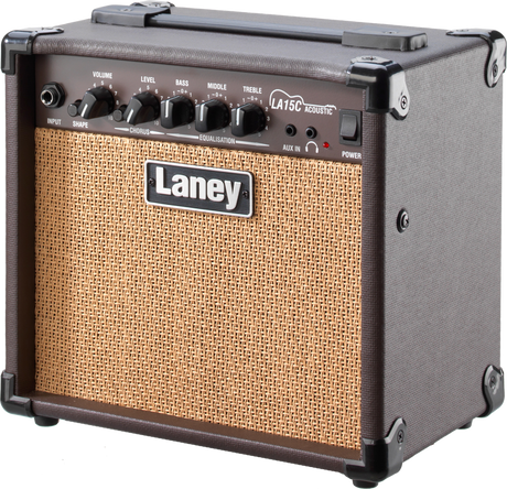 Amplificador acústico Laney LA15C, vista lateral