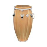 Conga LP Matador M752S-AWC Natural Chrome de 11 3/4 pulgadas, vista lateral sobre fondo blanco