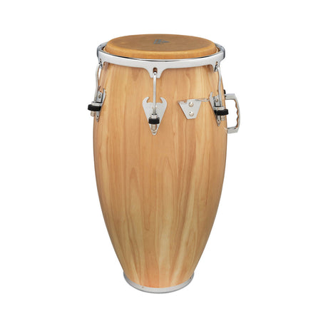 Conga LP Matador M752S-AWC Natural Chrome de 11 3/4 pulgadas, vista lateral sobre fondo blanco