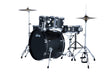 Batería acústica Ludwig Accent Moon Dust gris carbón, vista principal del kit completo