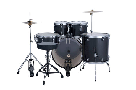Batería acústica Ludwig Accent Moon Dust gris carbón, vista alternativa del kit