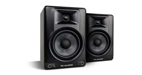 Monitores de estudio M Audio BX5 BT par vista completa