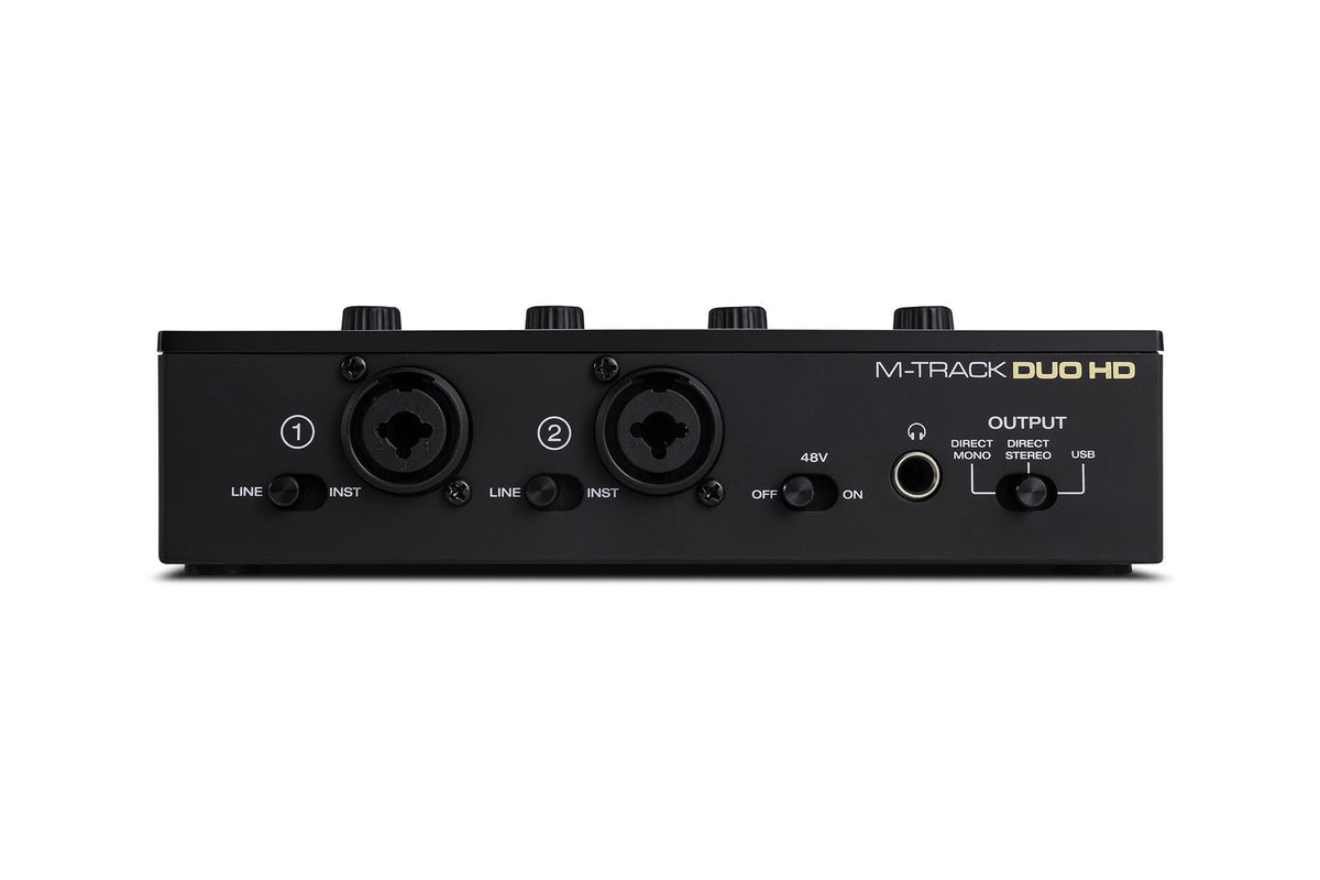 Interfaz de audio M Audio M Track Duo HD vista frontal