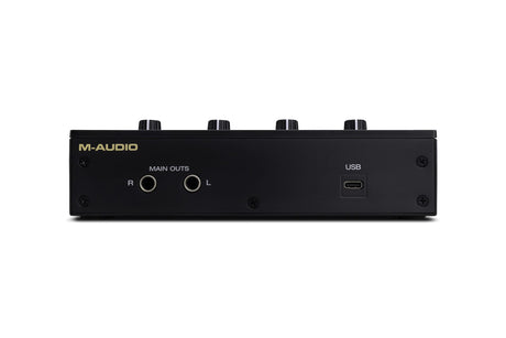 Interfaz de audio M Audio M Track Duo HD panel posterior