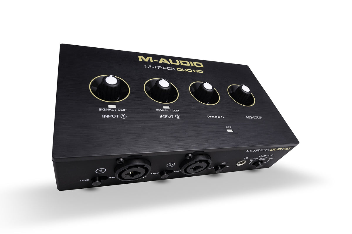 Interfaz de audio M Audio M Track Duo HD vista principal completa