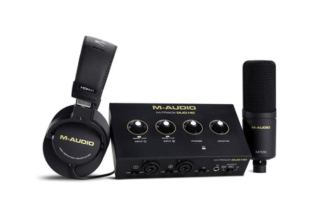 Kit de grabación M Audio M Track Duo HD Producer Pack completo
