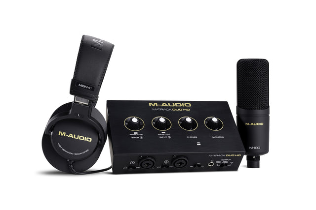 Kit de grabación M Audio M Track Duo HD Producer Pack completo