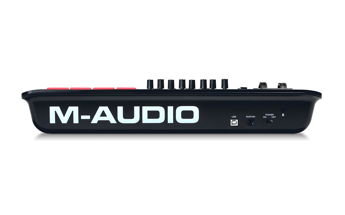 Controlador MIDI M Audio Oxygen 25 MKV panel posterior