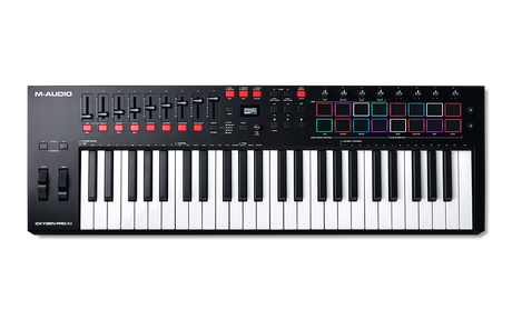 Controlador MIDI M Audio Oxygen Pro 49 panel posterior