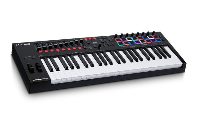 Controlador MIDI M Audio Oxygen Pro 49 vista principal completa