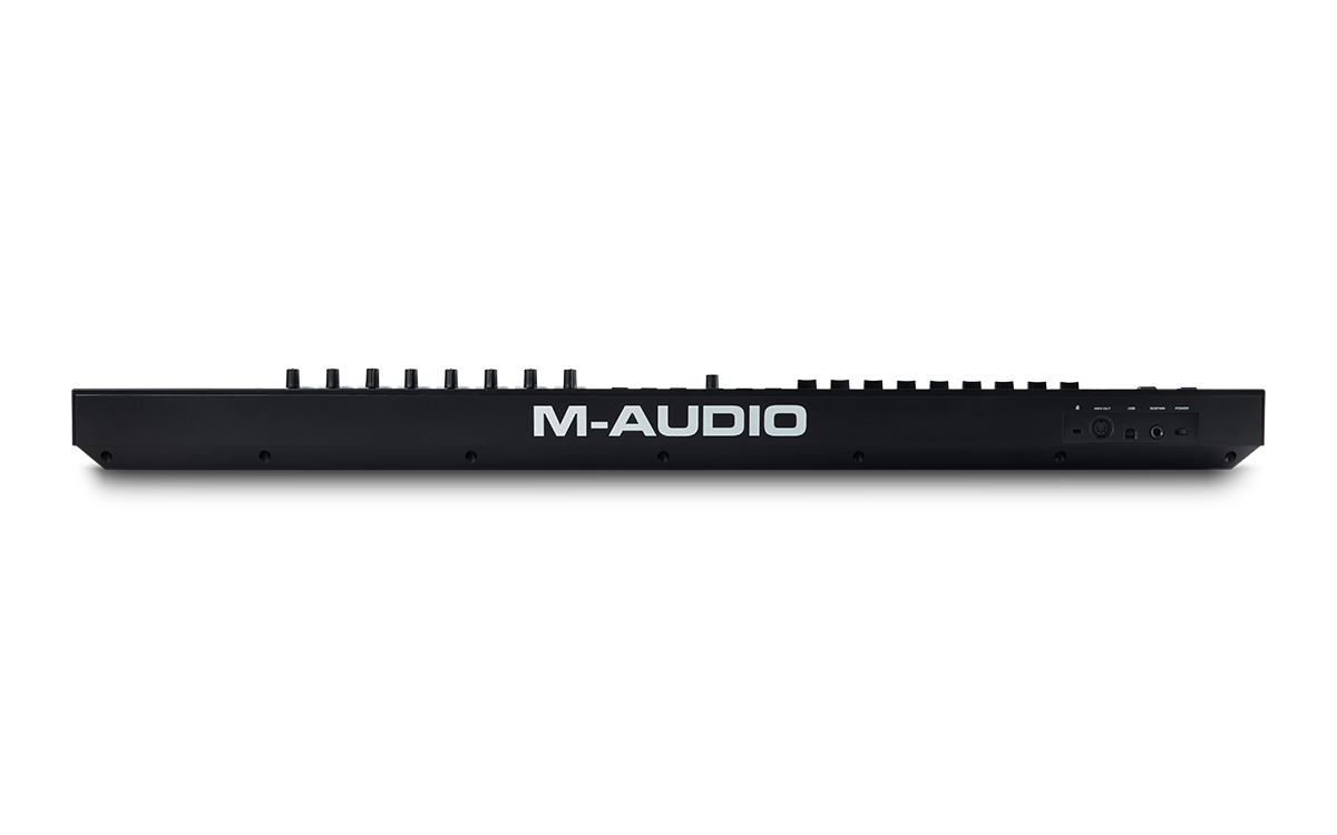 Controlador MIDI M Audio Oxygen Pro 61 panel posterior