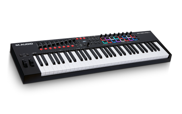 Controlador MIDI M Audio Oxygen Pro 61 vista principal completa