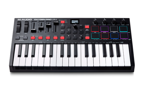 Controlador MIDI M Audio Oxygen Pro Mini vista frontal