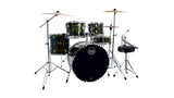 Batería Mapex Comet CM5295FTC Ebony Yellow Grain con hardware, platillos y banqueta, vista completa