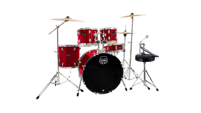 Batería Mapex Comet CM5295FTC Infra Red con hardware, platillos y banqueta, vista completa