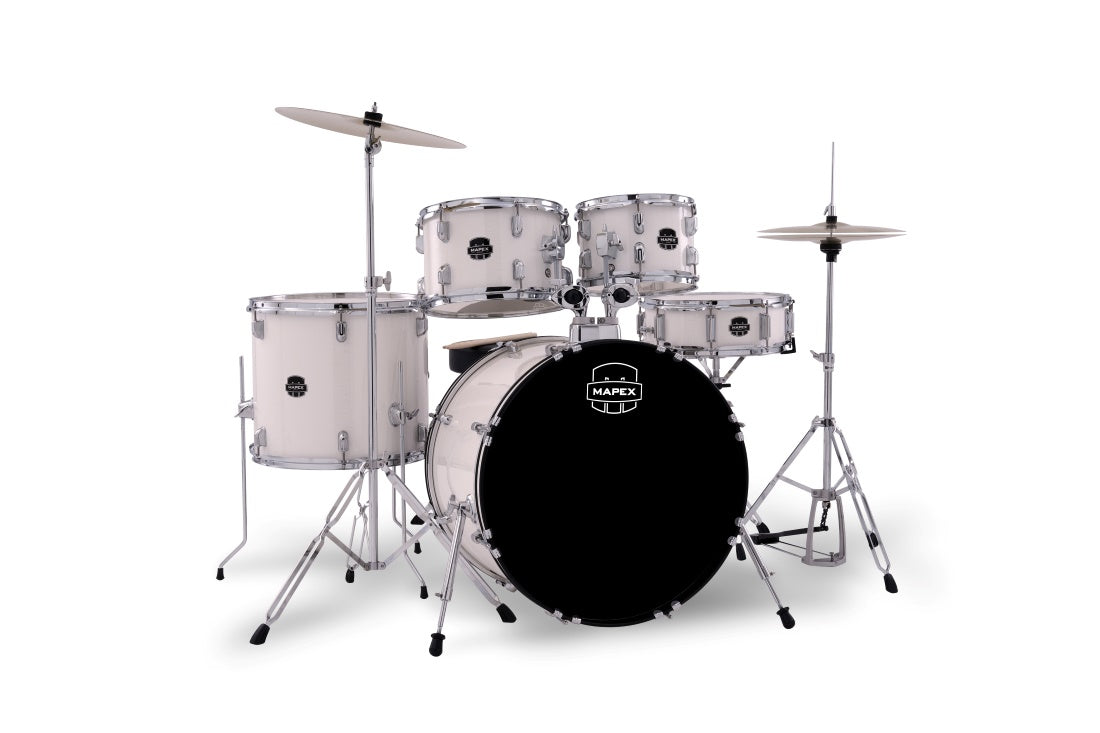 Batería Mapex Comet White Thin Grain, vista principal