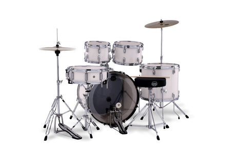 Batería Mapex Comet White Thin Grain, vista oficial 3