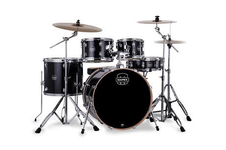 Mapex Venus Black Galaxy Sparkle, imagen oficial de referencia; platillos no incluidos en VE5295FT