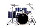 Batería Mapex Venus VE5295FTCVI Blue Sky Sparkle con platillos, vista frontal