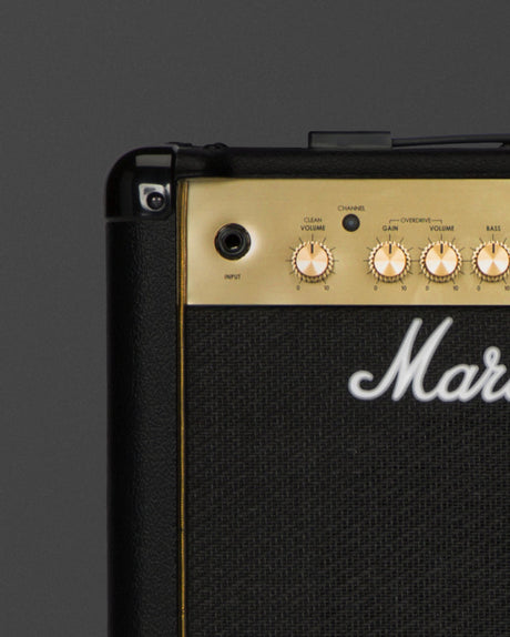 Marshall MG15R, detalle de entrada y controles de ganancia