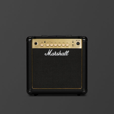 Marshall MG15R Black and Gold, vista frontal