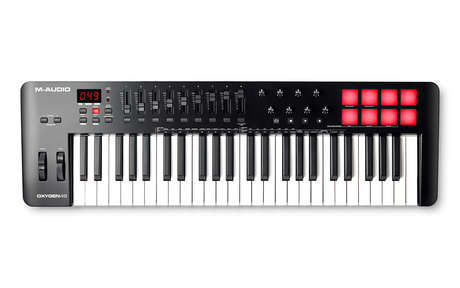 Controlador M-Audio Oxygen 49 MKV, vista superior