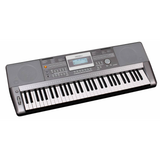Teclado Medeli A100 gris, vista superior diagonal