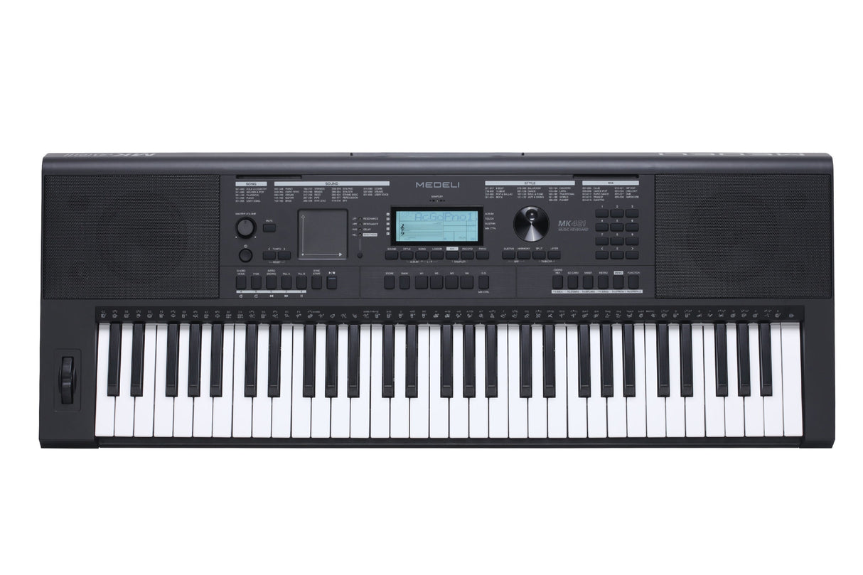 Teclado Medeli MK401 negro, vista principal superior