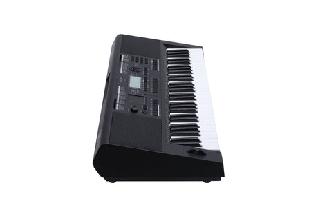 Teclado Medeli MK401 negro, vista lateral