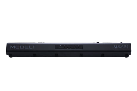 Teclado Medeli MK401 negro, vista posterior