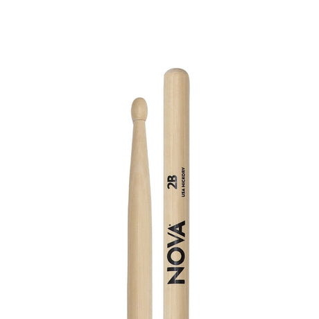 Baquetas Nova N2B de hickory con punta de madera, vista posterior