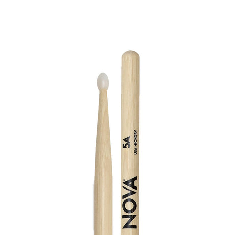 Baquetas Nova N5AN de hickory con punta de nylon, vista posterior