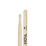 Baquetas Nova N5B de hickory con punta de madera, vista posterior