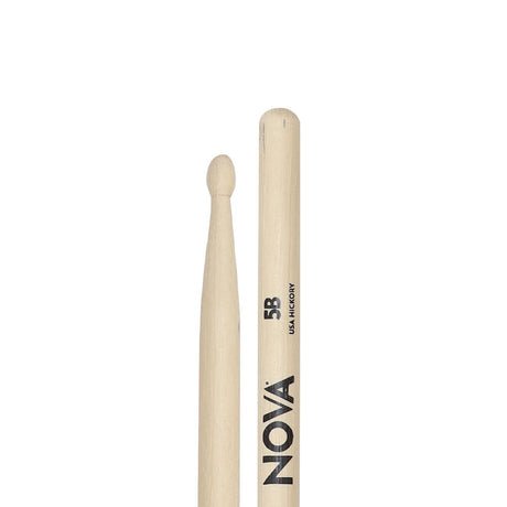 Baquetas Nova N5B de hickory con punta de madera, vista posterior