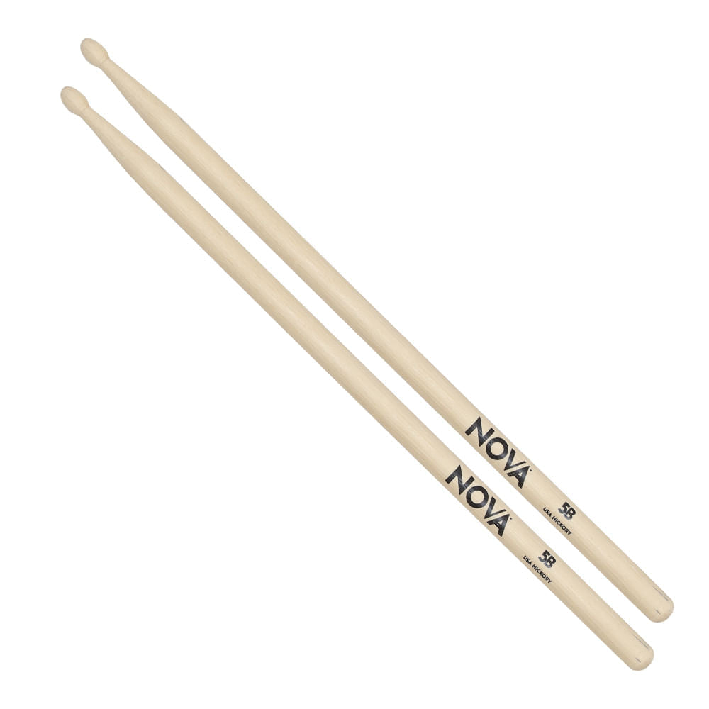 Baquetas Nova N5B de hickory con punta de madera, vista principal
