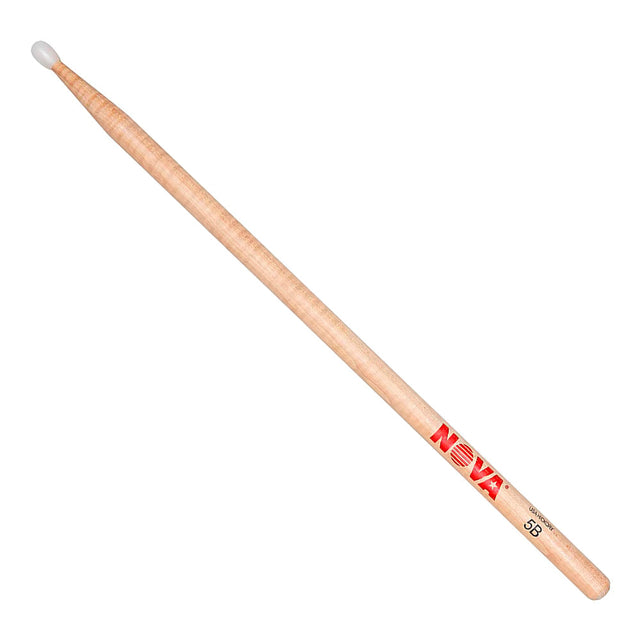Baquetas Nova N5BN de hickory con punta de nylon, acabado natural
