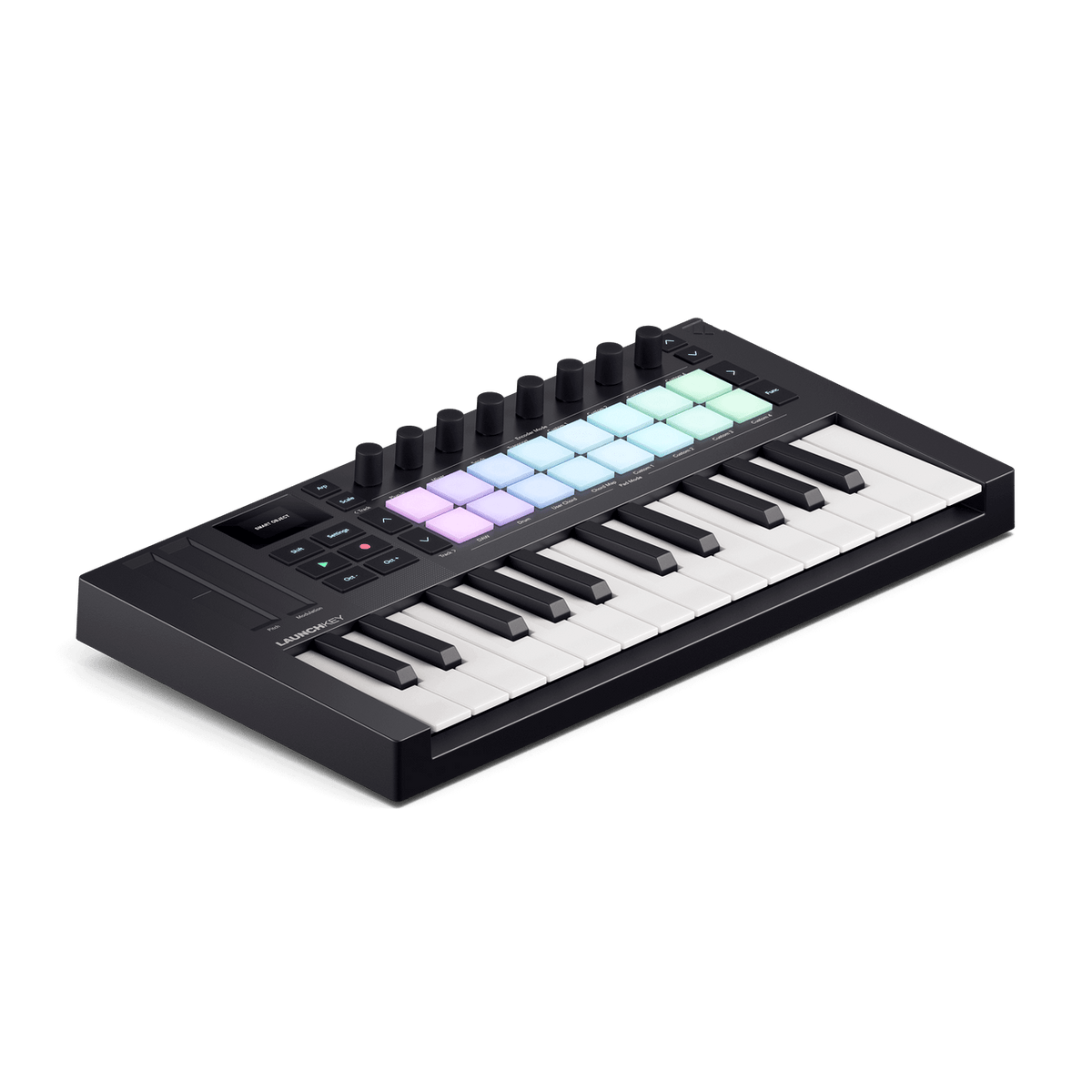Novation Launchkey Mini 25 MK4, vista lateral izquierda