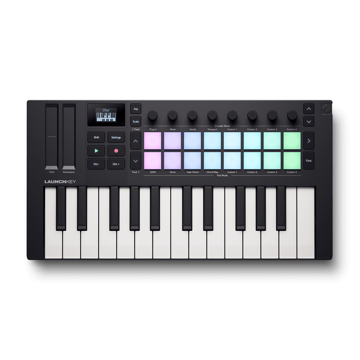 Novation Launchkey Mini 25 MK4, vista principal superior