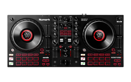 Controlador DJ Numark Mixtrack Platinum FX vista superior completa